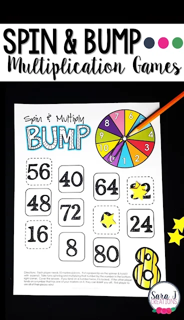 Multiplication games to make practicing math facts more fun!