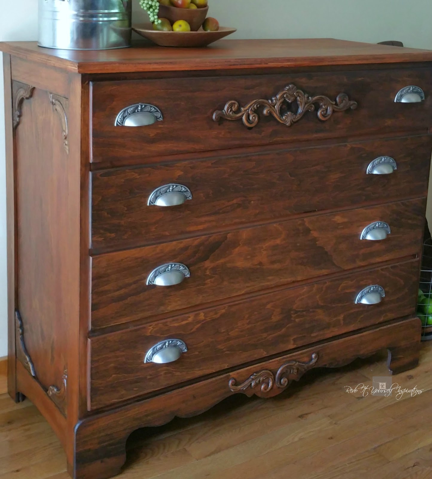 Plain to Classy Antique Chest of Drawers Redo | Redo It Yourself ...