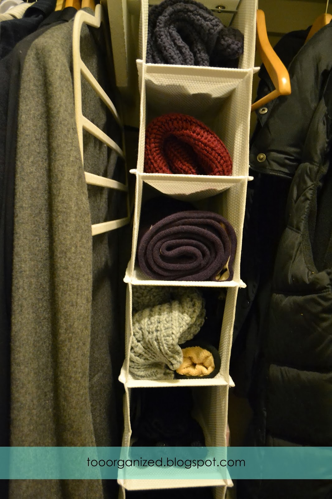 ORGANIZING WINTER ACCESSORIES TOO ORGANIZED