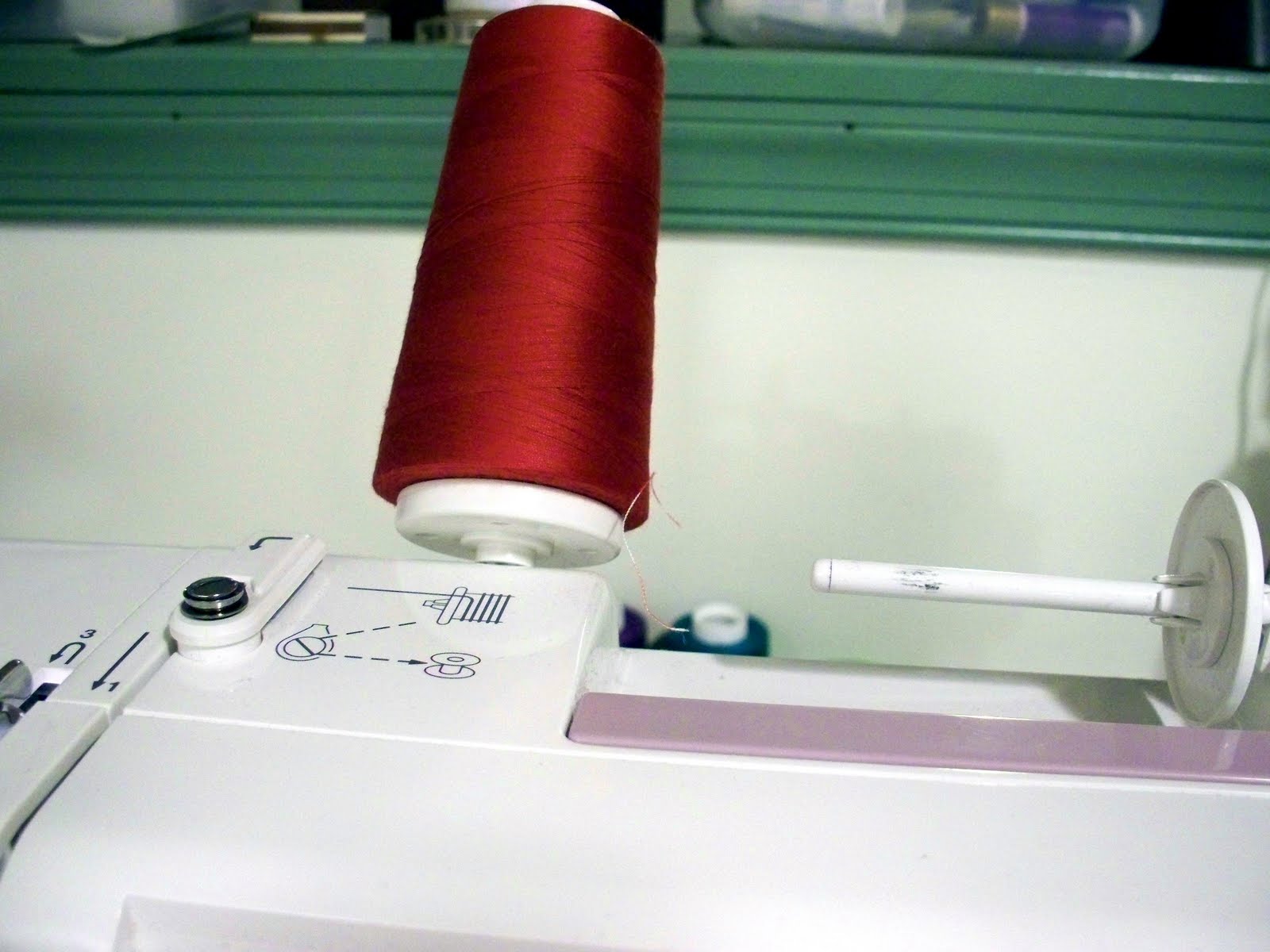 The Diaper Bag Wrangler DIY Sewing Machine Cone Thread Conversion