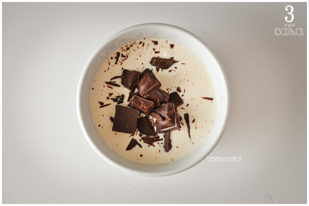 ganache de chocolate de microondas