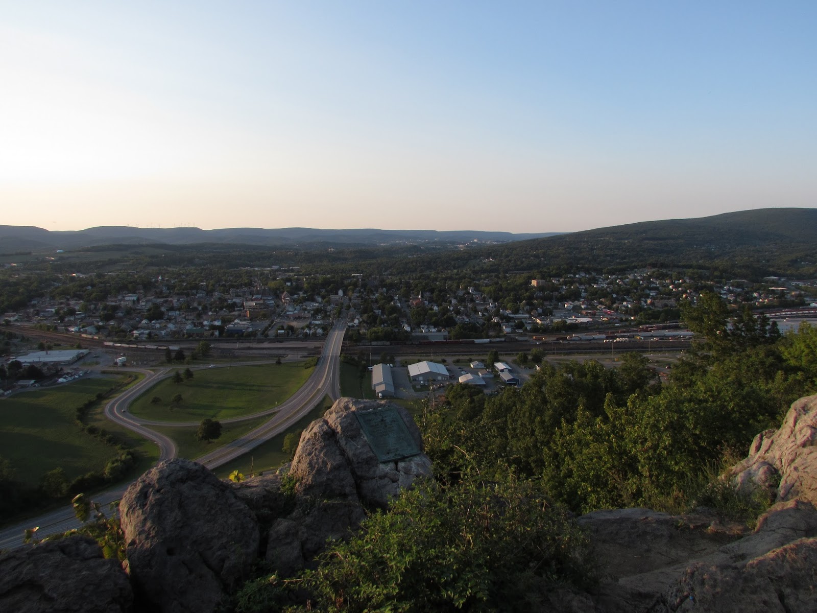 Hollidaysburg Chimney Rocks, Canal Basin Park, and Railroad History