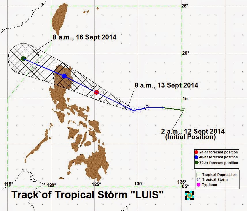 'Bagyong Luis' Signal No. 1 up in 5 Luzon areas