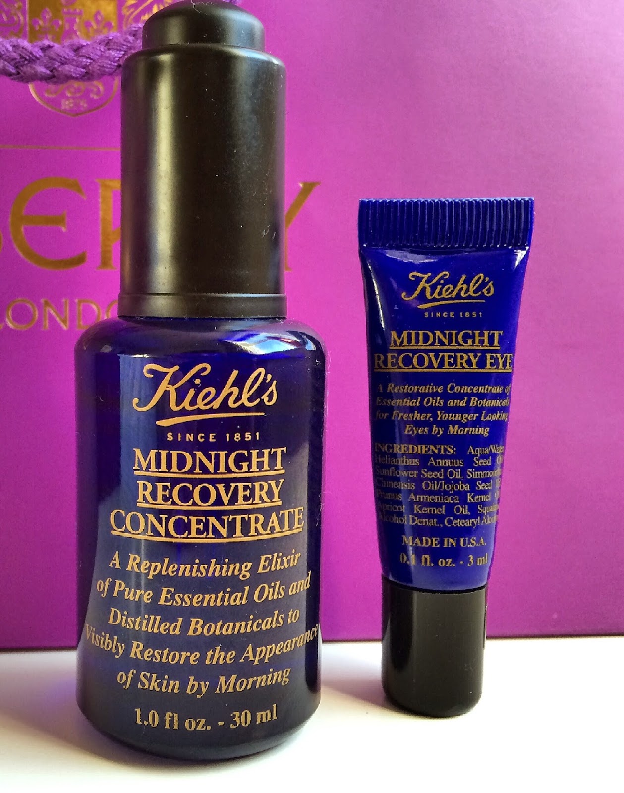 Kiehl's Midnight Recovery Concentrate skincare
