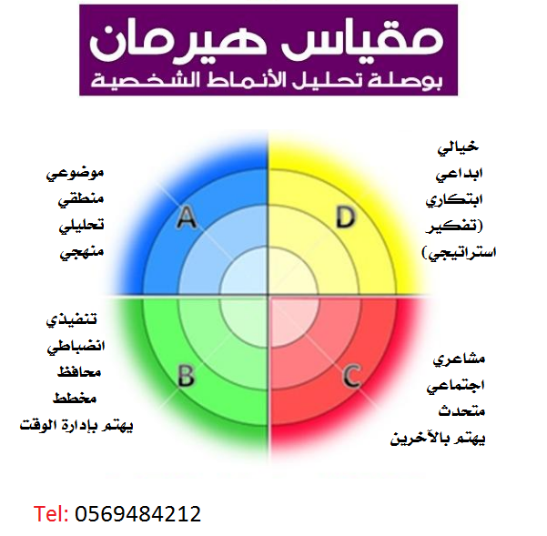 نموذج مقياس هيرمان لتحليل انماط الشخصيات (اختبار اللقطة)