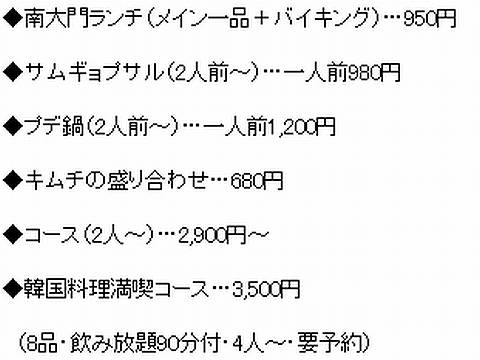HP情報 南大門