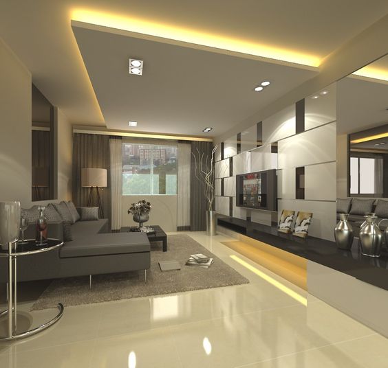 Simple False Ceiling Designs For Hall And Living Room