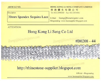 Spandex Sequins Lace Supplier - Hong Kong Li Seng Co Ltd