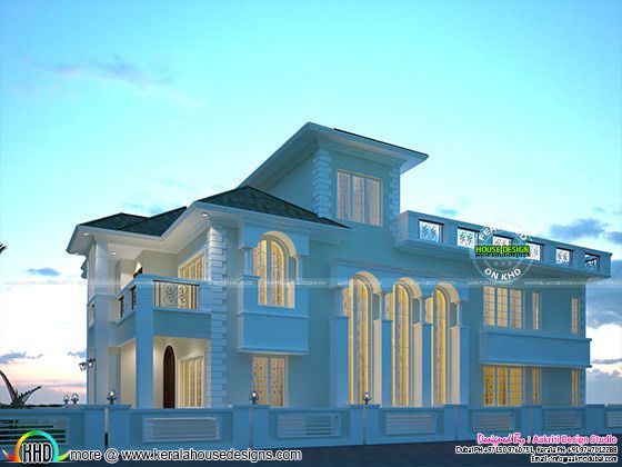 Right side view of the elevation Right side view of the elevation
