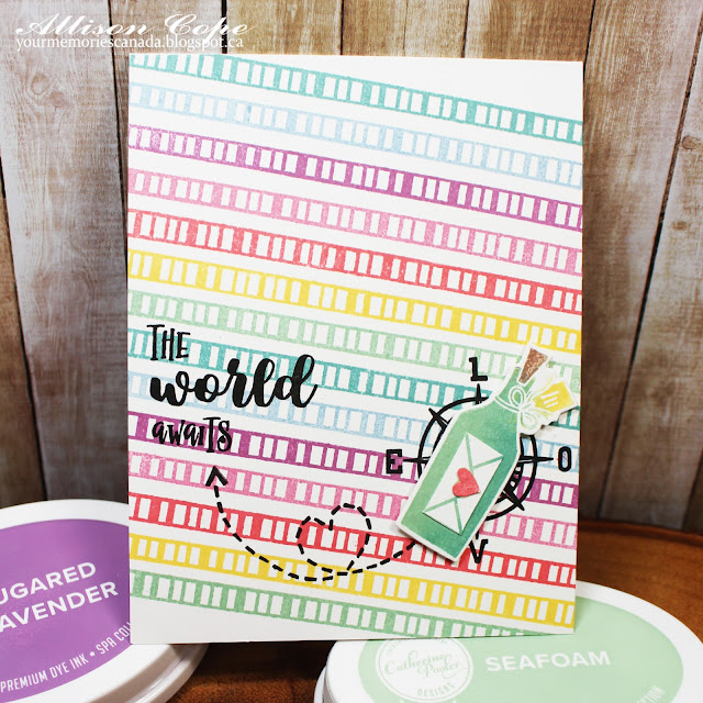 The World Awaits by Allison Cope featuring the Love is in the Air collection by Catherine Pooler Designs