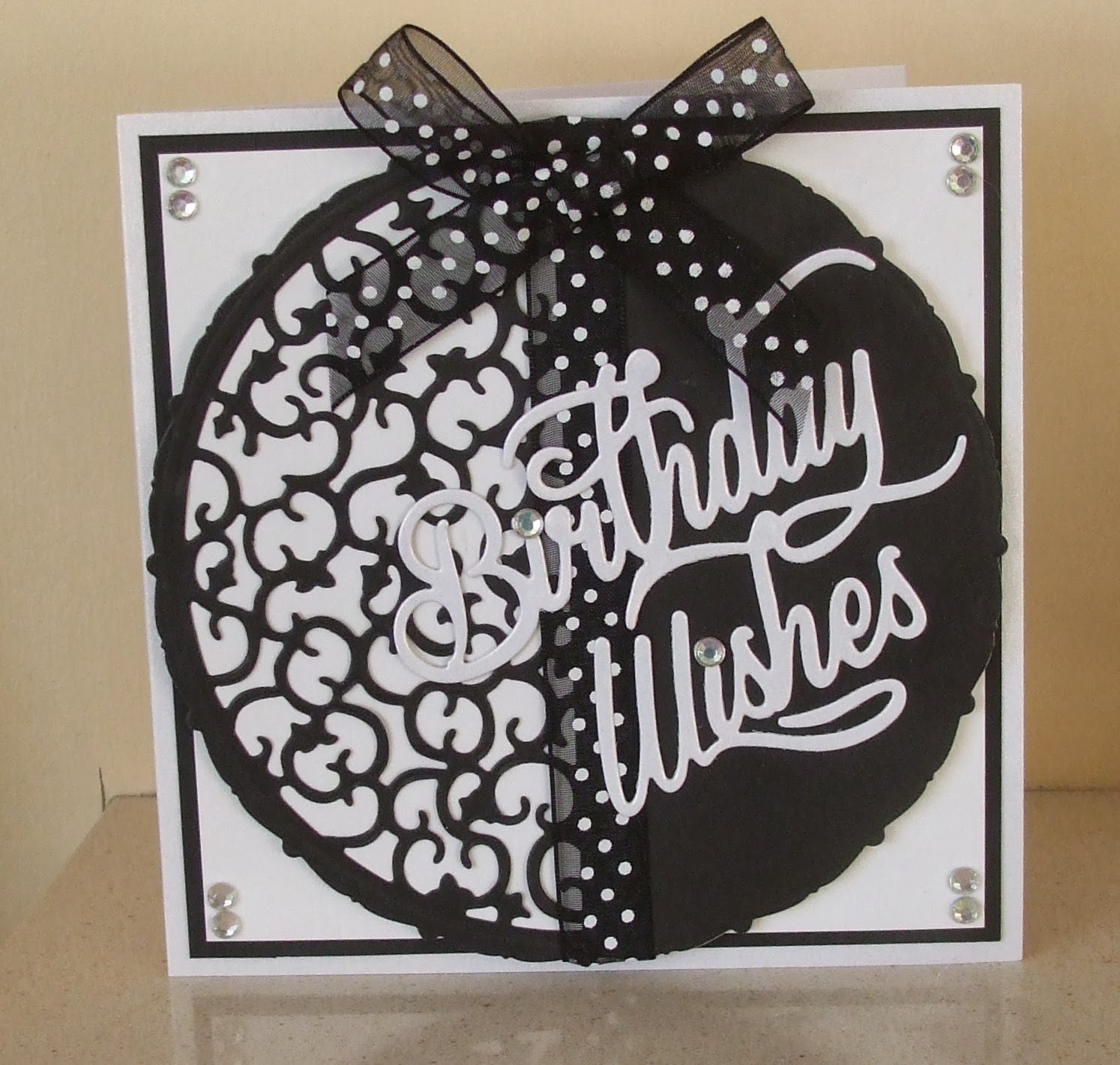 My Crafty Wishes Black White Birthday Wishes