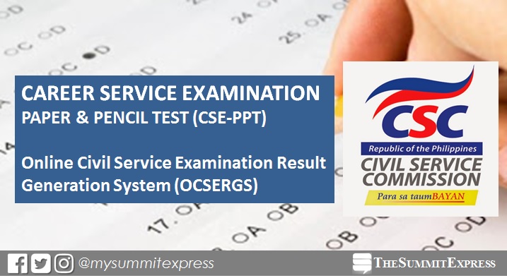 Verification of Rating OCSERGS August 2017 Civil Service Exam CSE-PPT online