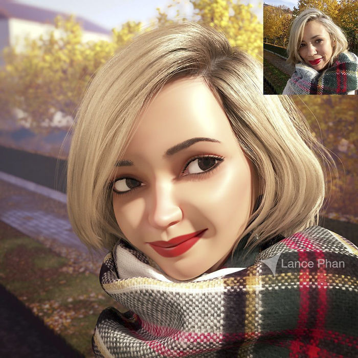 #10 - Artist Turns People Into 3D Pixar-Like Characters And You Can Become One Too #10 - Artist Turns People Into 3D Pixar-Like Characters And You Can Become One Too