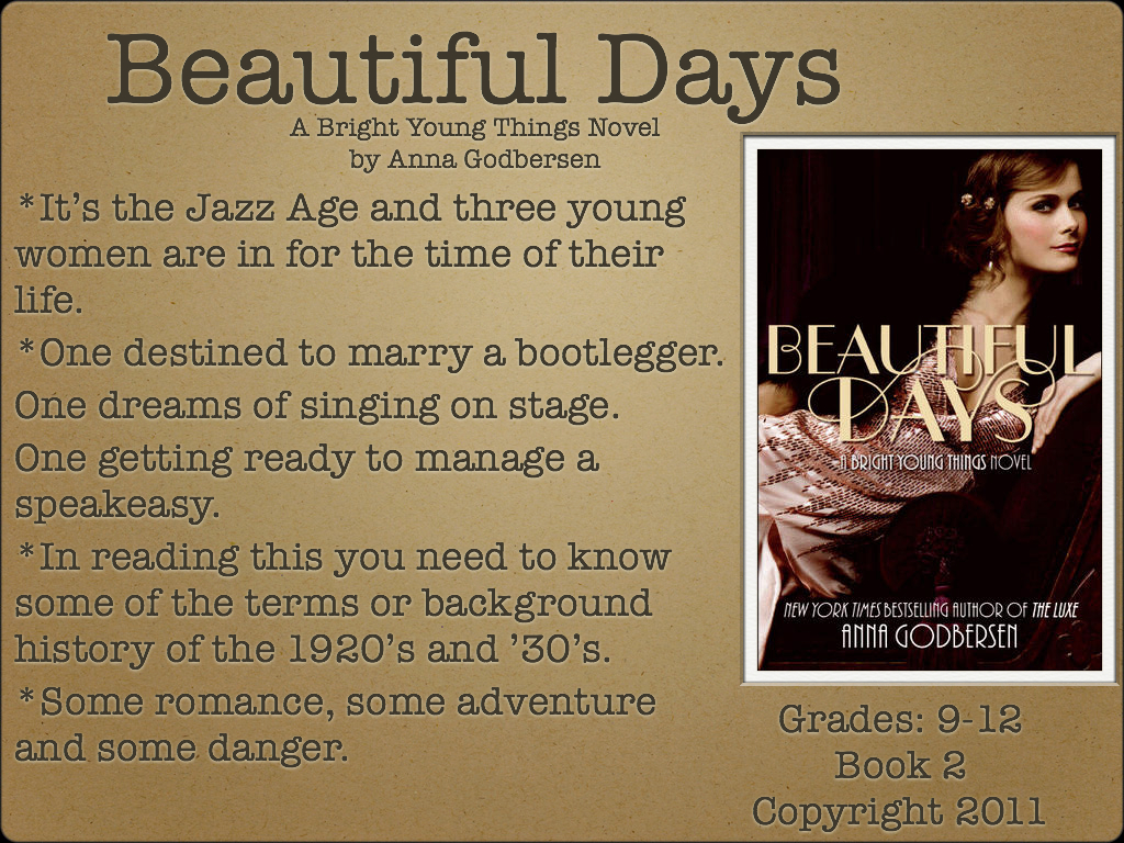 Beautiful Days by Anna Godbersen