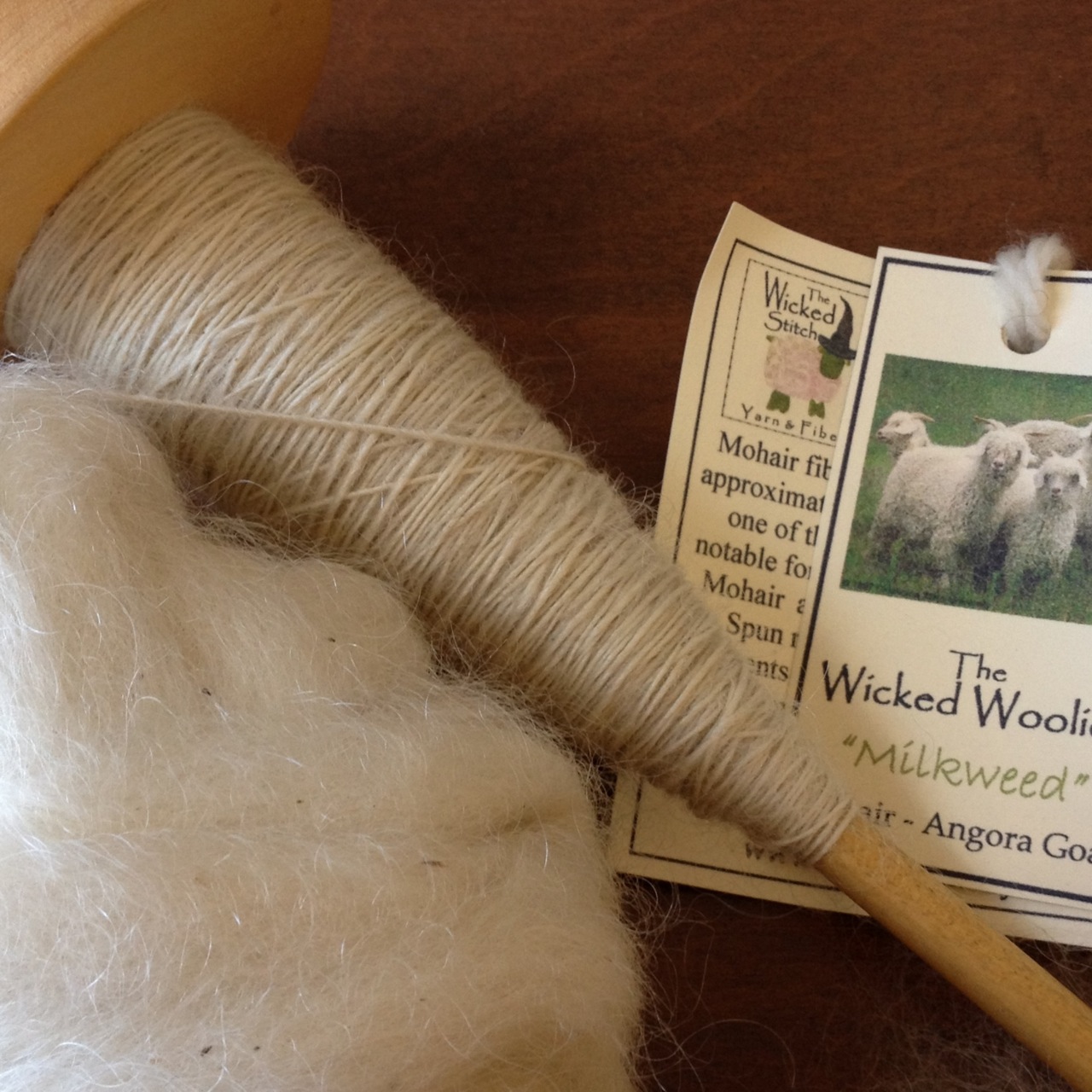 Pumpkin Spins Spinning Mohair Fiber