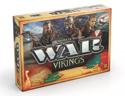 Jogo Tabuleiro Estratégia War Edição Vikings Original Grow