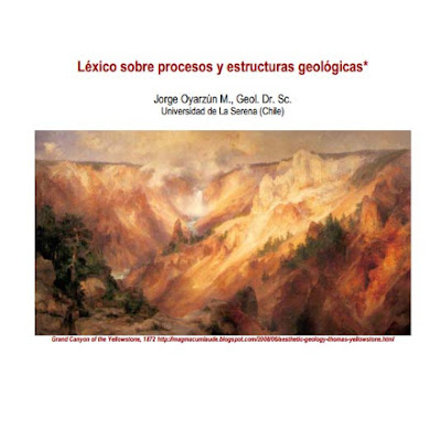 Lexico de procesos y estructuras geologicas Lexico de procesos y estructuras geologicas