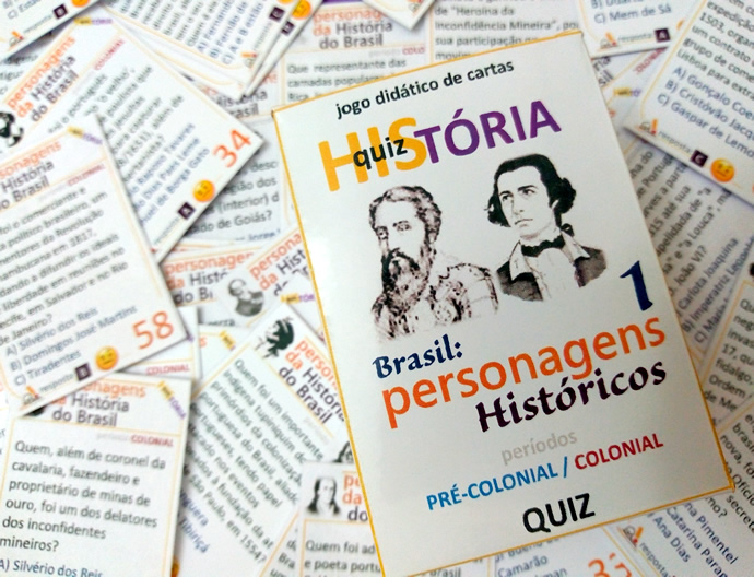 classe invertida: jogos didáticos: QuizTÓRIA - 24: “Personagens da História  do Brasil – volume 1”