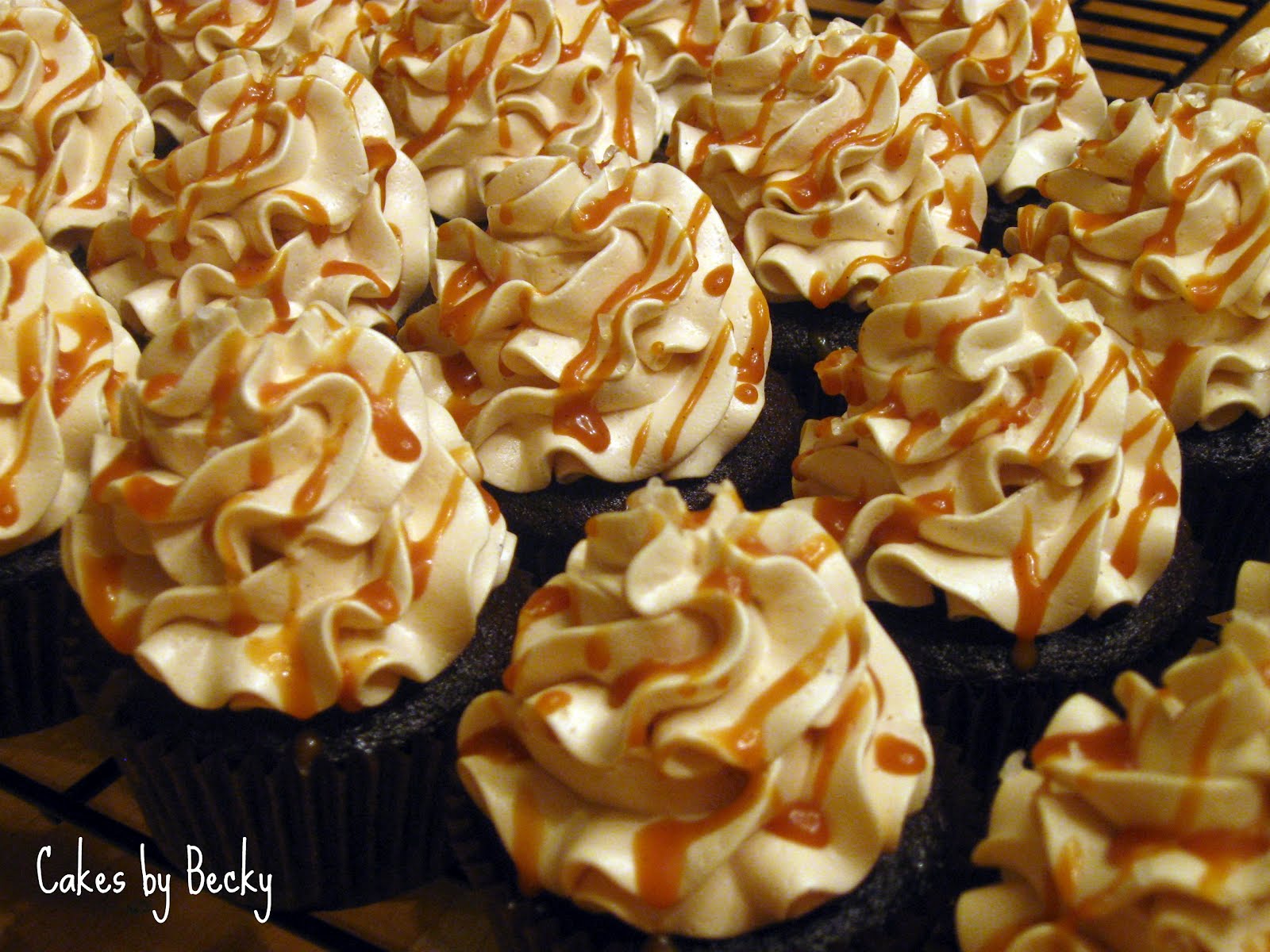 Cakes by Becky Chocolate Salted Caramel Cupcakes