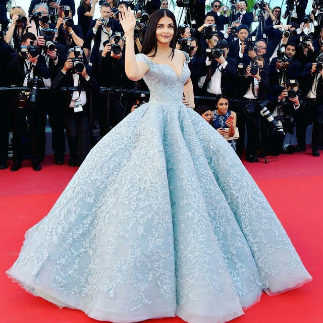 Aishwarya Rai In Michael Cinco at Cannes 2017