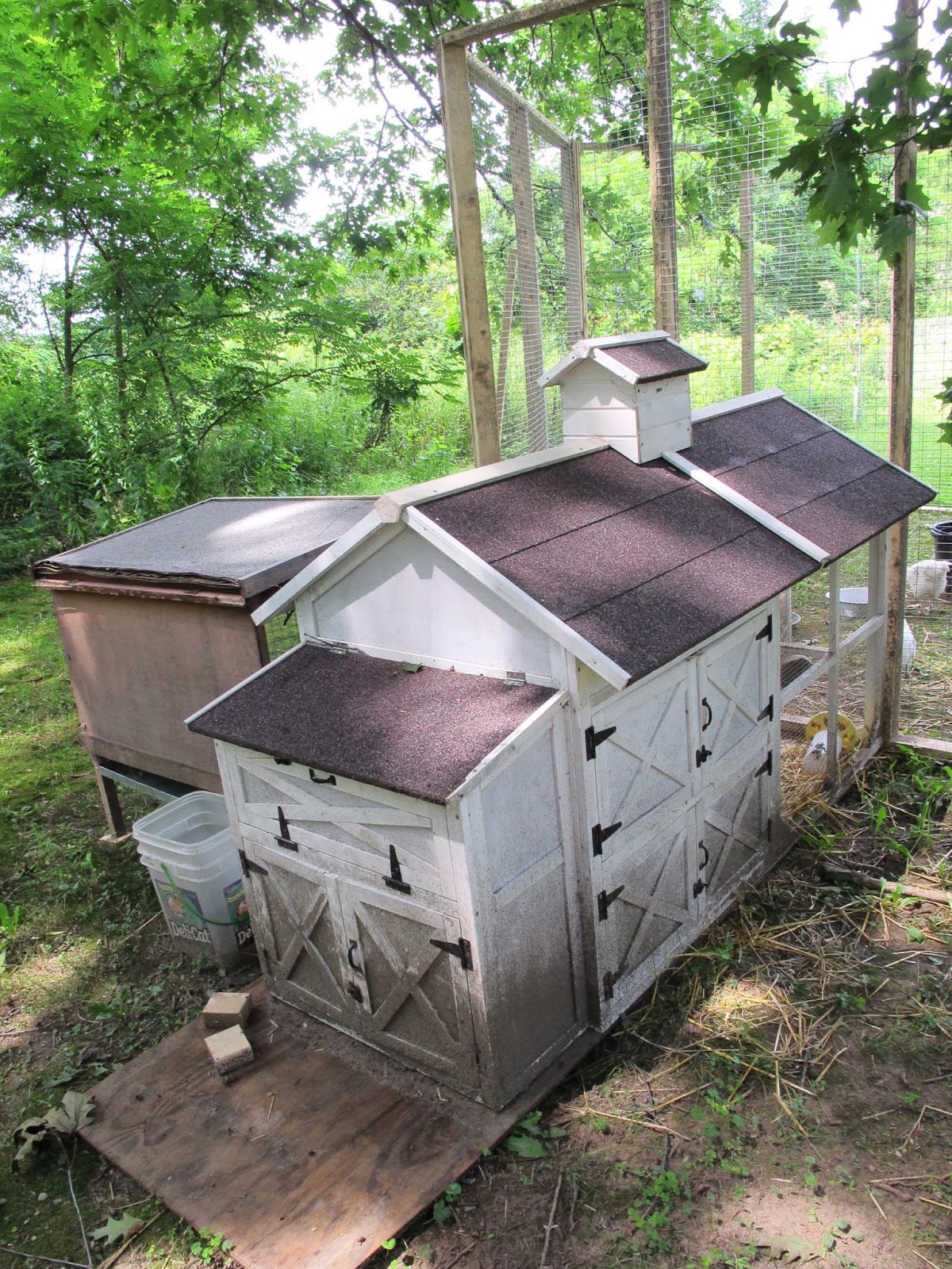 Vintage by Crystal Up goes the chicken coop!