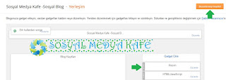 Blogger gadget yerleşim resimli anlatım