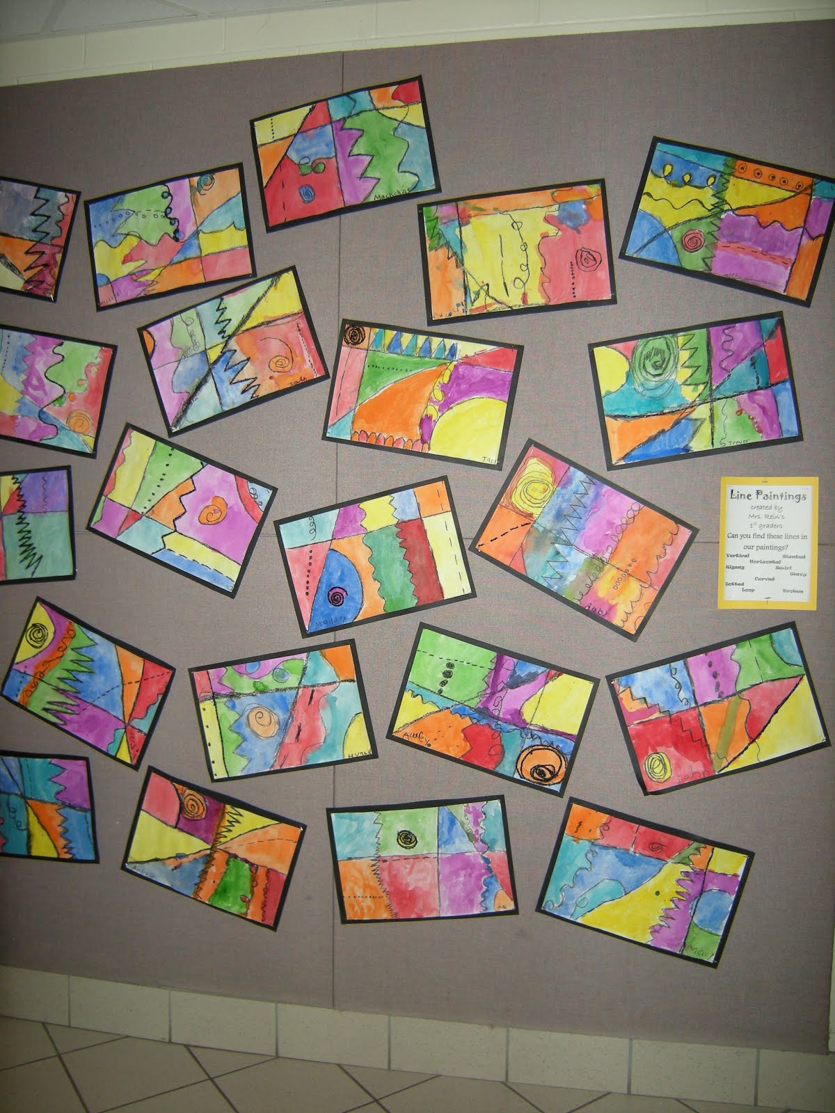 Artolazzi: First Grade Line Paintings