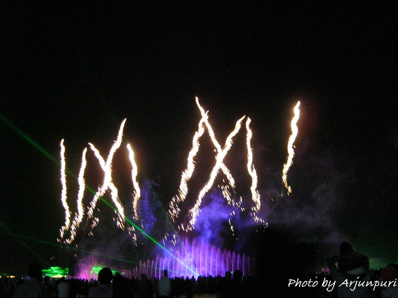Arjunpuri in Qatar: Fireworks show in Doha