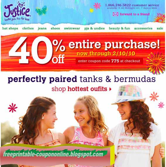 Printable Coupons 2018 Justice For Girls Coupons