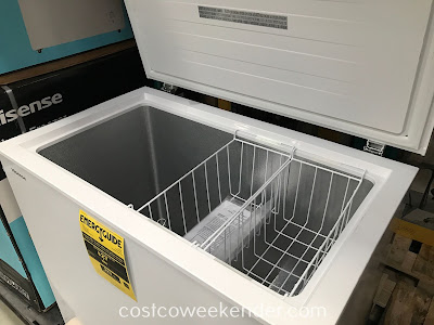 Costco 1214150 - Preserve additional food or have more ice on hand with the Hisense FE703 Chest Freezer