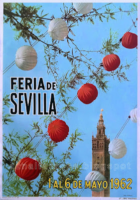 Sevilla - Cartel de las Fiestas de Primavera de 1962  A. Palau