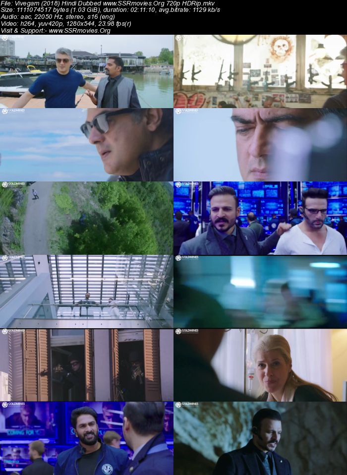 Vivegam (2018) Hindi Dubbed 720p HDRip