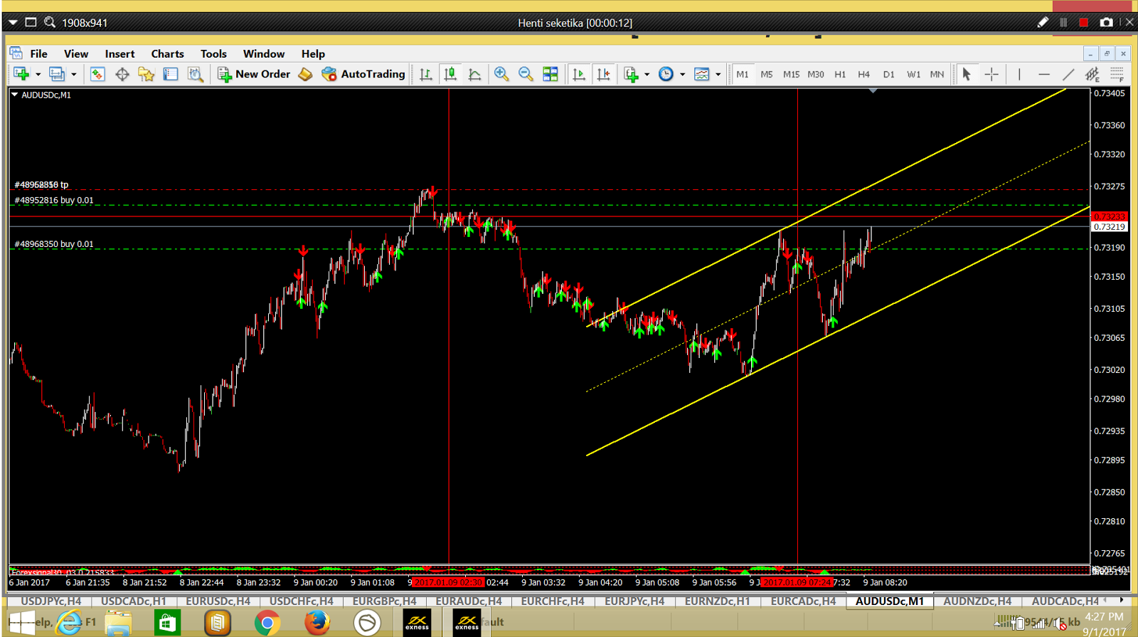 Jumlah forex (k)