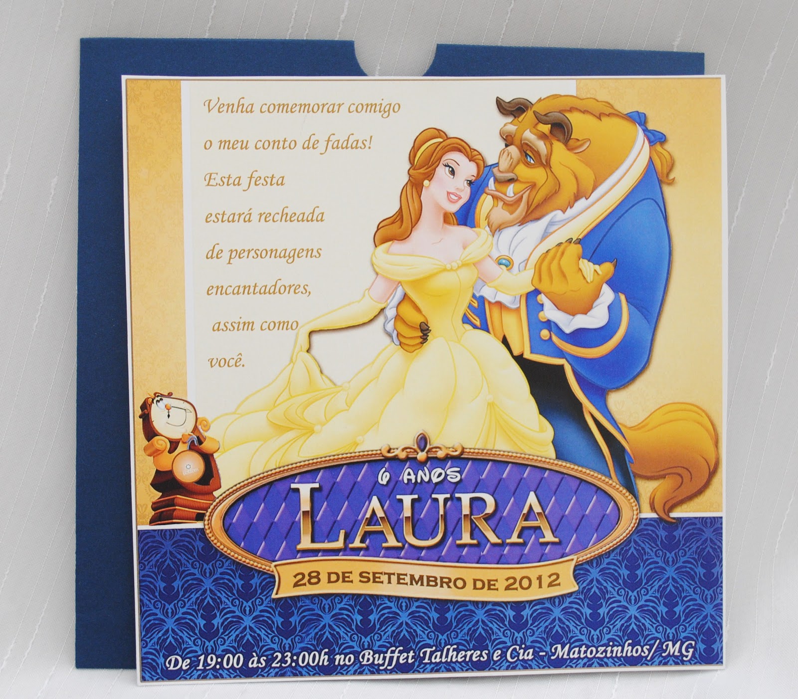 Memoria em folha de Scrap CONVITE