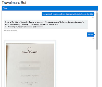 Scenario 6 - Web Chat with bot searching over correspondence category.