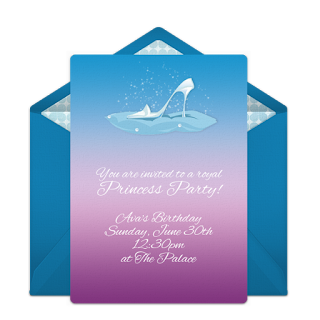 Free printable Cinderella invitations
