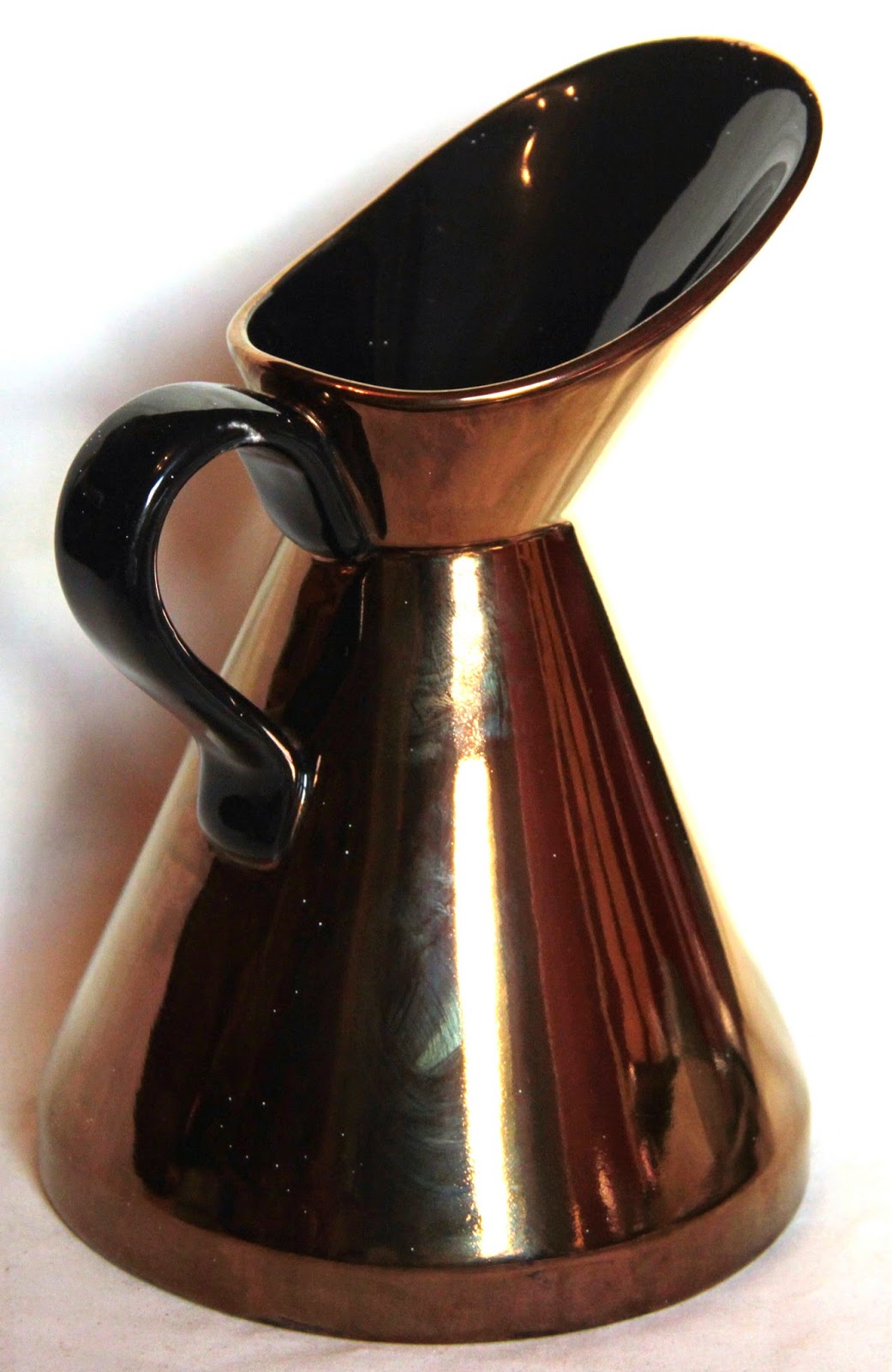 Curio Gifts Vintage Large Copper Lustre Albert Hallam Jug 15531 Beswick