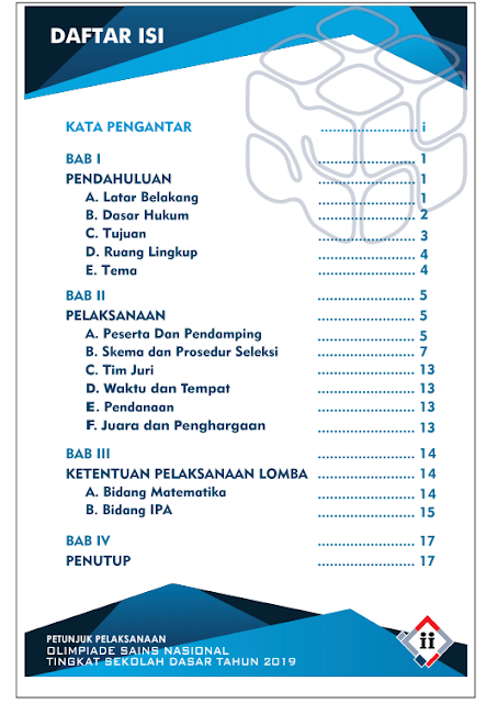 Direktorat Jenderal Pendidikan Dasar dan Menengah JUKLAK – JUKNIS OSN SD TAHUN 2019