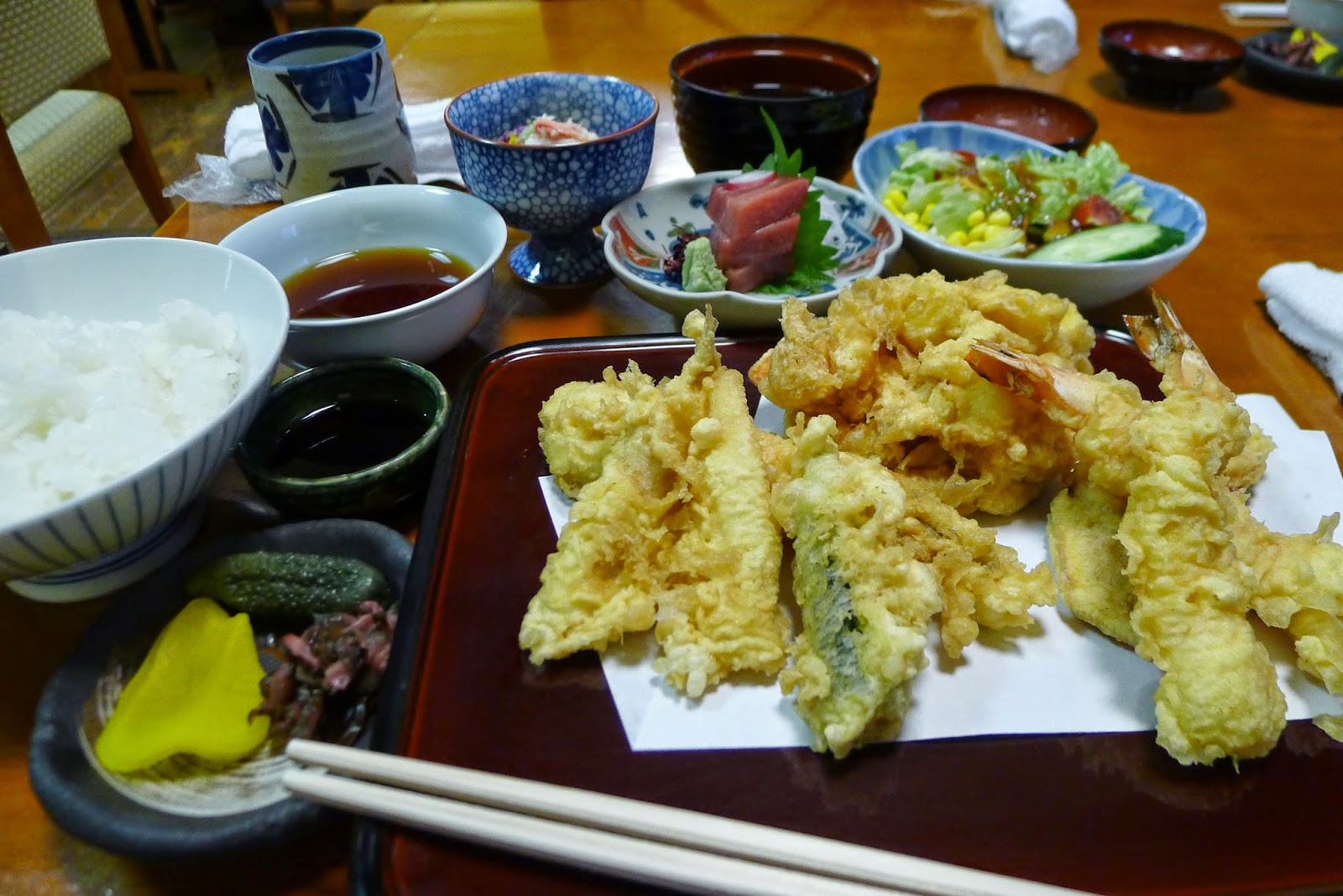 Tokyo Belly GINZA Tenkuni Tempura for their voluminous 3,880 yen
