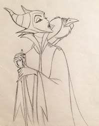 maleficent drawing sleeping draw sketch sketches snow diablo animation 1959 staff production animated