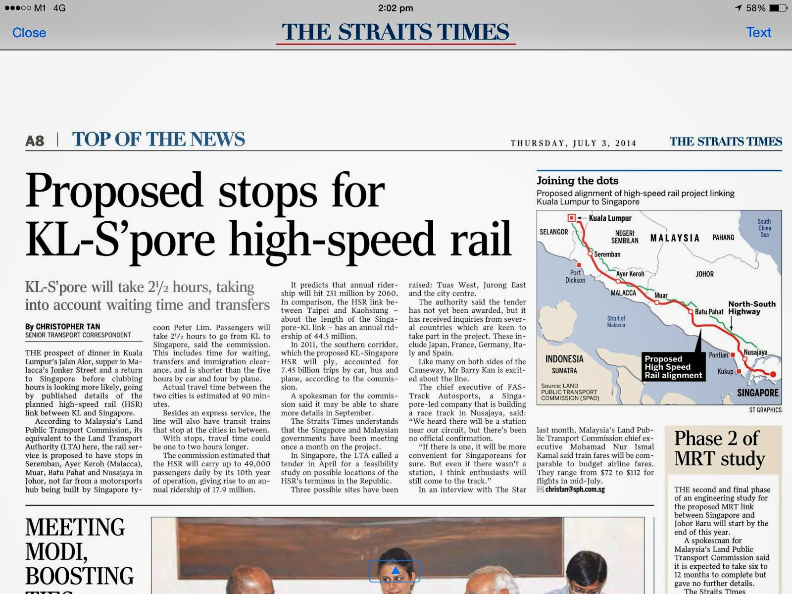 London Property for Overseas Investors: High Speed Rail - Singapore to