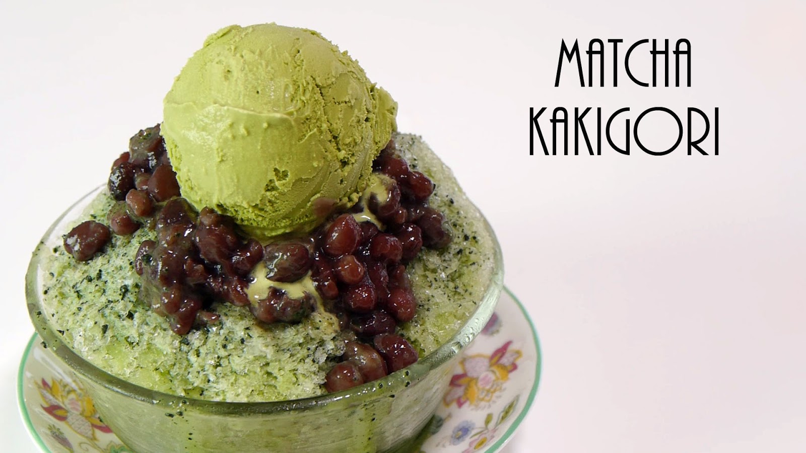 TabiEats Matcha & Adzuki Kakigori (Shave Ice Recipe)