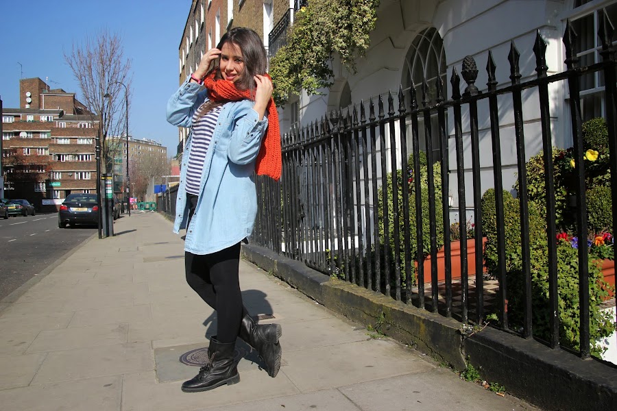 DIY Cómo hacer una bufanda con capucha. Blog de costura y diy.