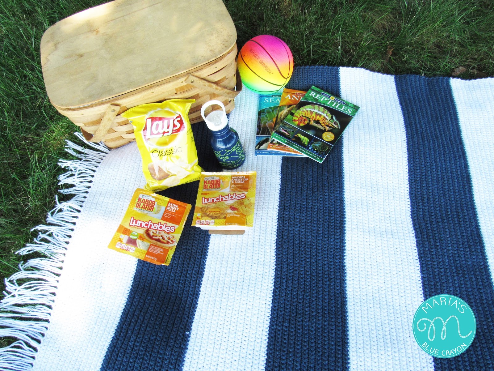 Outdoor Picnic Blanket Crochet Pattern Maria's Blue Crayon