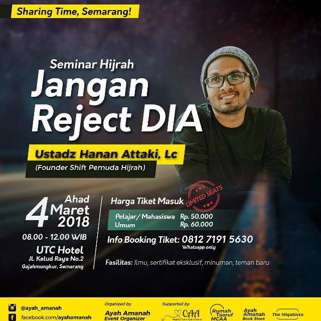 20 Inspirasi Pamflet Kajian Hanan Attaki Little Duckling Blog