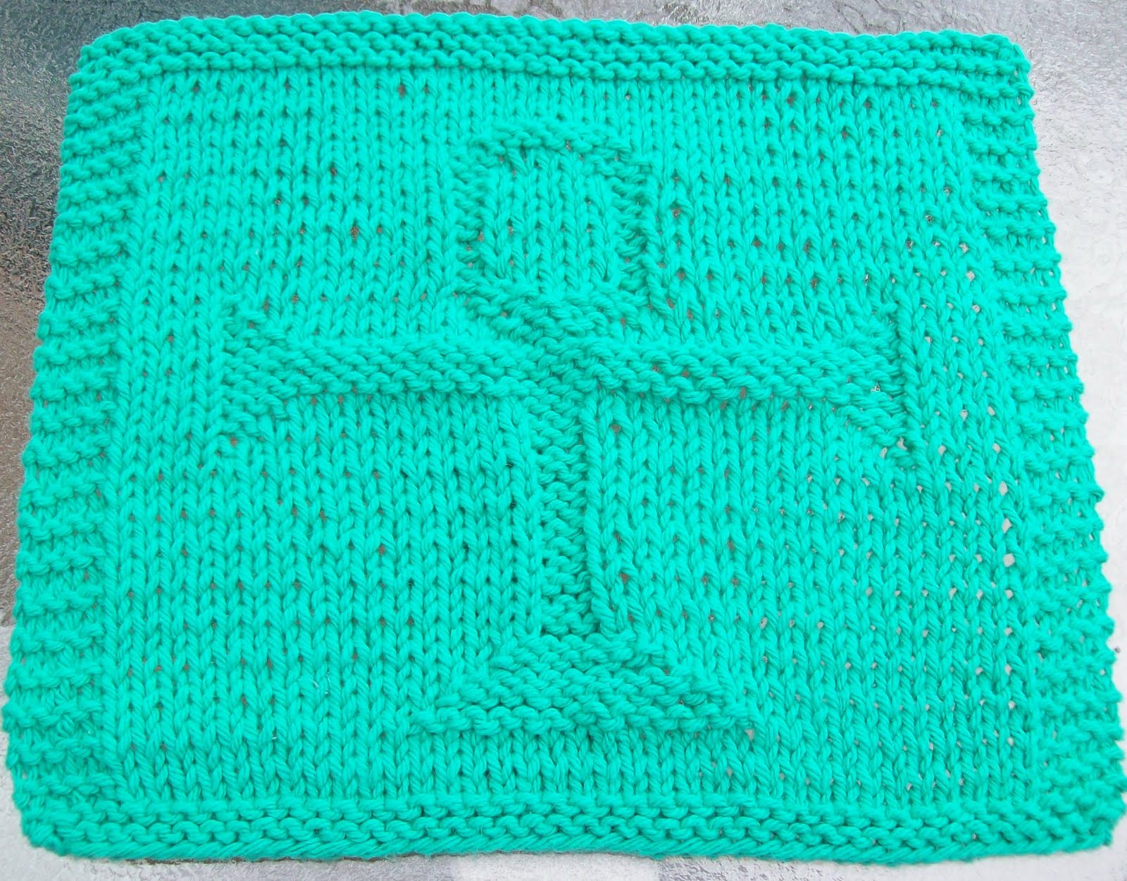 DigKnitty Designs: Ankh Symbol of Life Knit Dishcloth Pattern