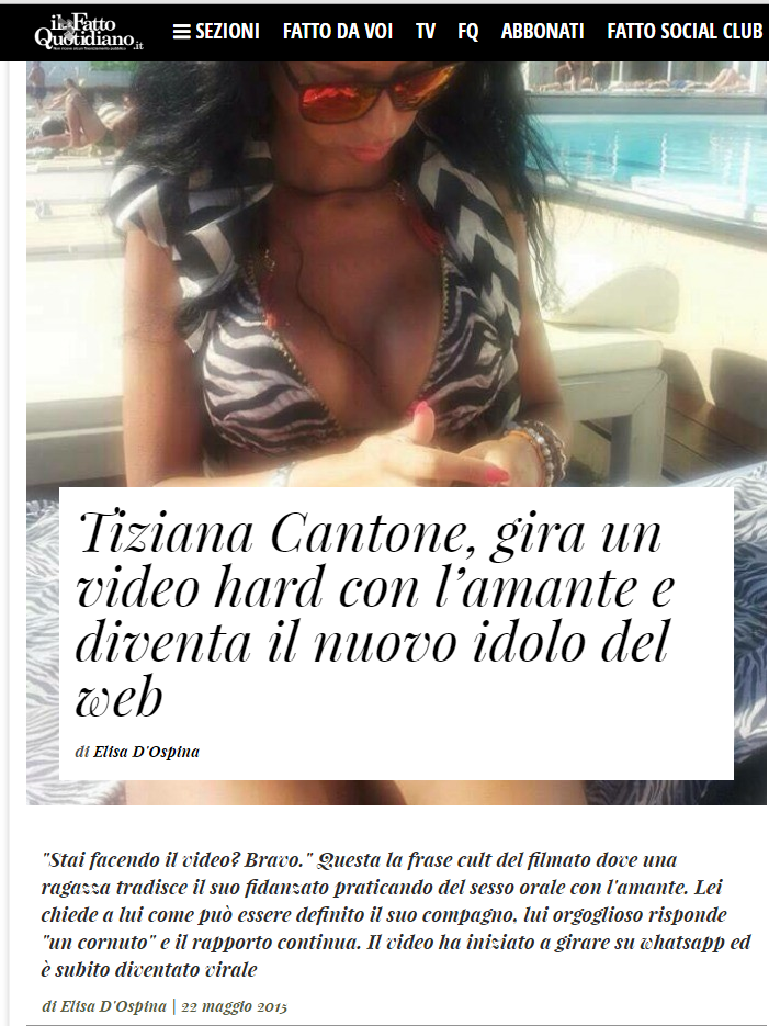 Tiziana Cantone Sex Tape Porn