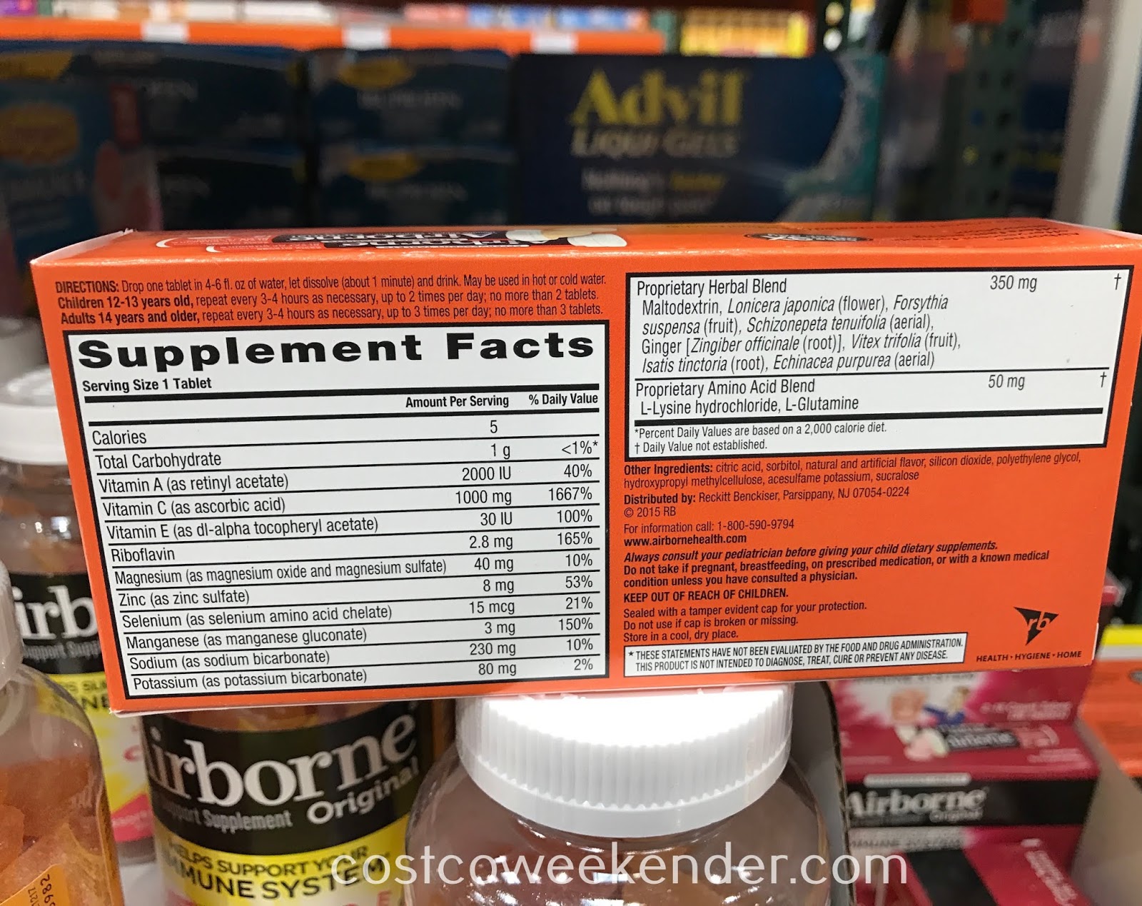 Airborne Effervescent Tablets (36 count) Costco Weekender