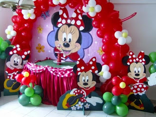 Fiestas Infantiles Decoradas con Minnie Mouse, parte 1