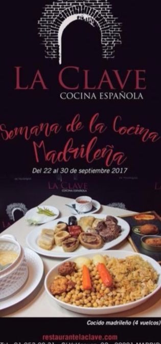 Semana de la Cocina Madrileña, en La Clave.
